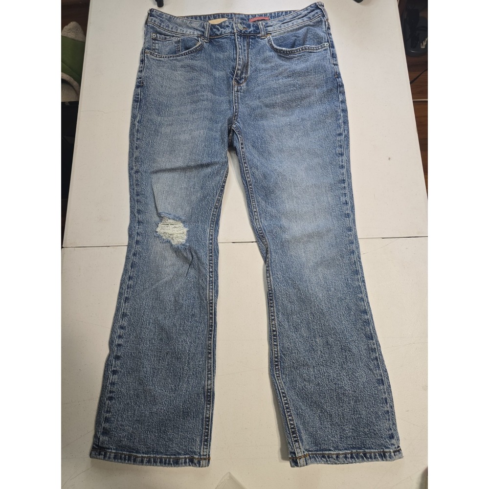 Pilcro By Anthropologie Jeans Women's 31 Straight Distressed Ankle Length